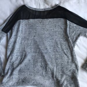 Gray knit long sleeve